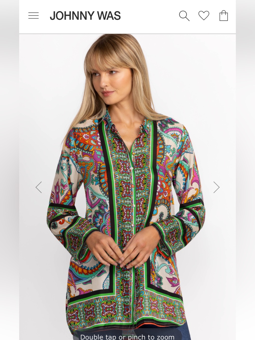 JOHNNY WAS Delia Tunic